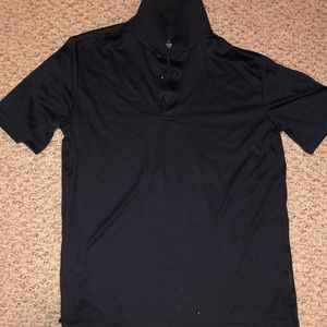 Blue reflective polo shirt